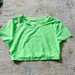 Neon aeri cropped shirt